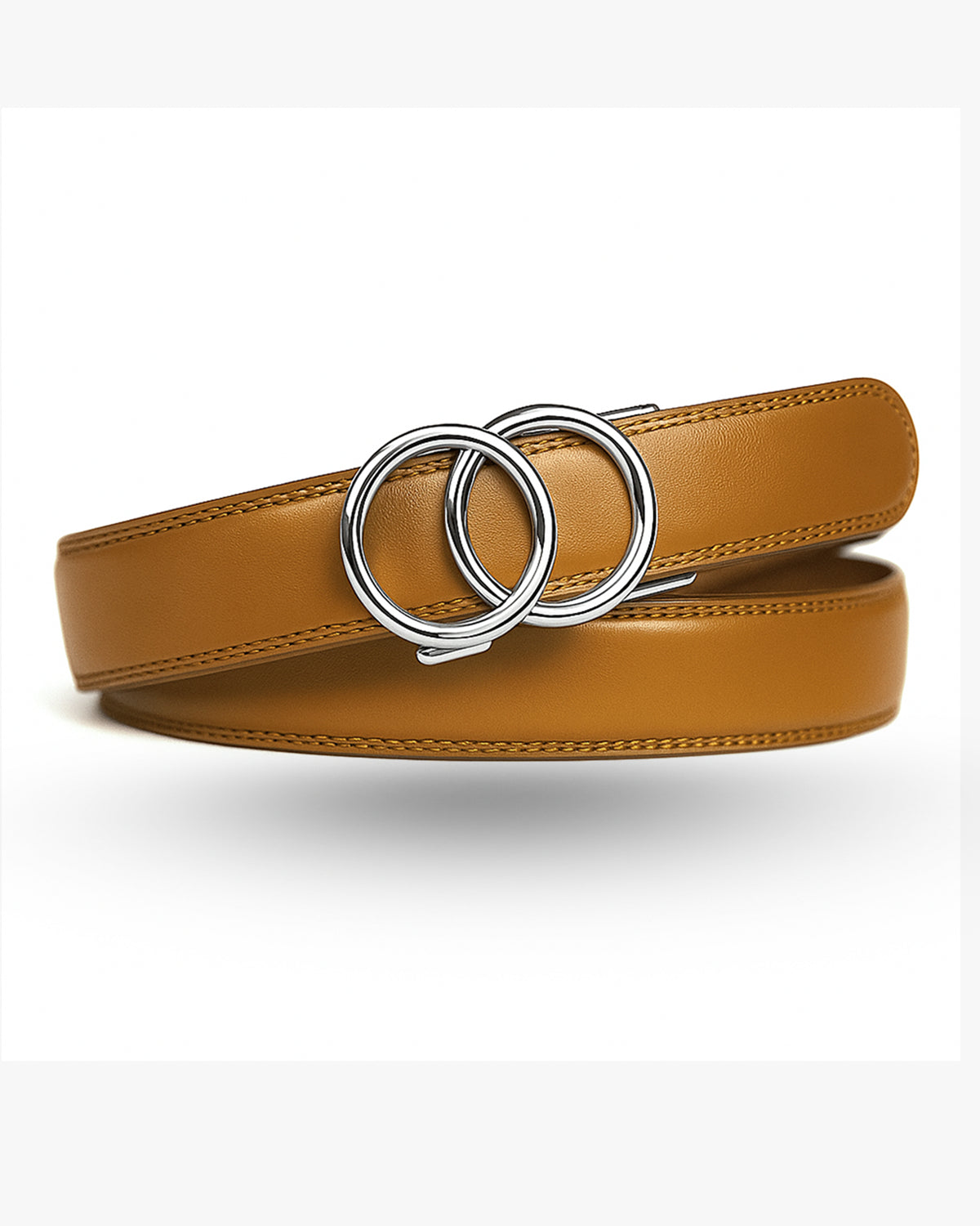 Cintura in pelle regolabile silver edition