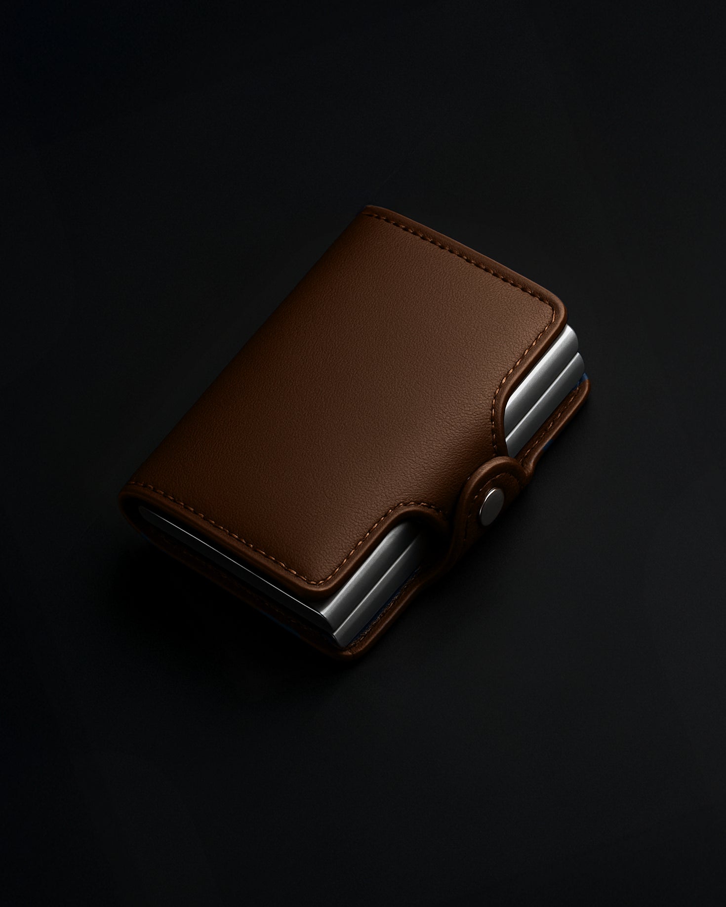 Portafoglio slim anti-RFID con Gancio