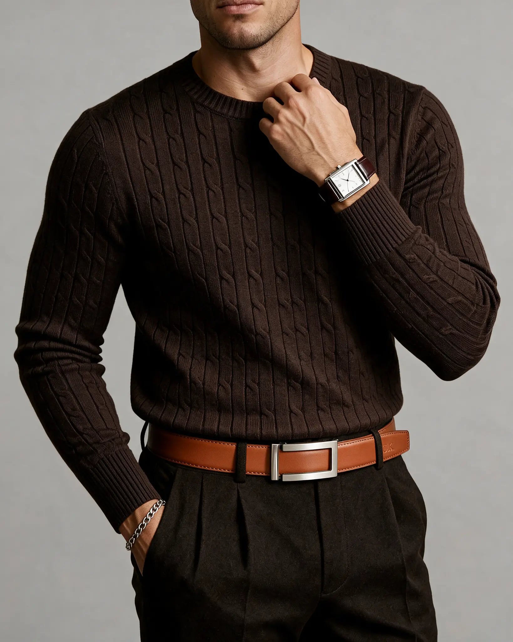 Crawford™ - Holeless Adjustable Leather Belts
