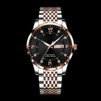 836 Rose Gold Black Face